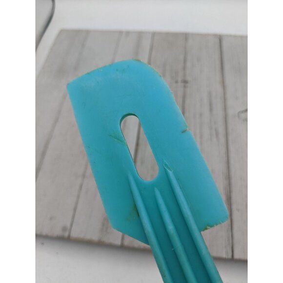 Nylon Scraper Spatula Batter Beater Cleaner Blue 9" Advertising - Picture 8 of 8